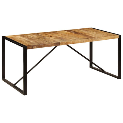 Esszimmertisch "Laurenz" aus rauem Mango-Massivholz 180x90cm