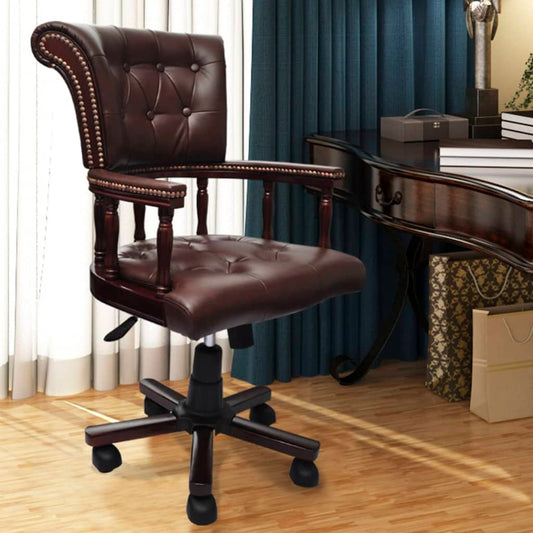 Bürodrehstuhl Braun Antik