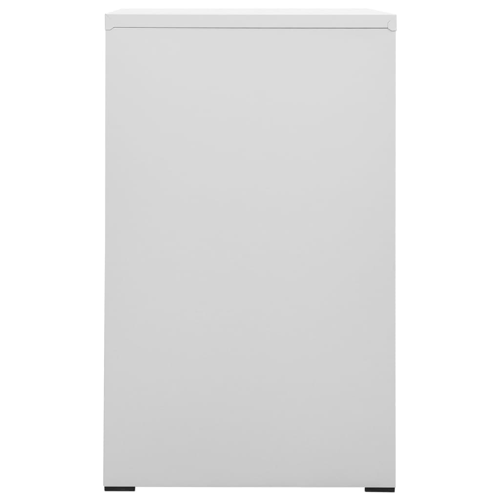 Aktenschrank Hellgrau 46x62x102,5 cm Stahl