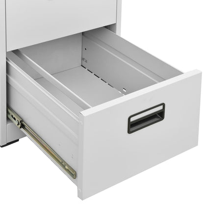 Aktenschrank Hellgrau 46x62x102,5 cm Stahl