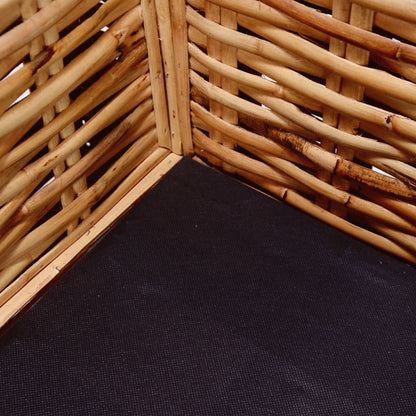2-Sitzer Gartensofa Natürliches Rattan