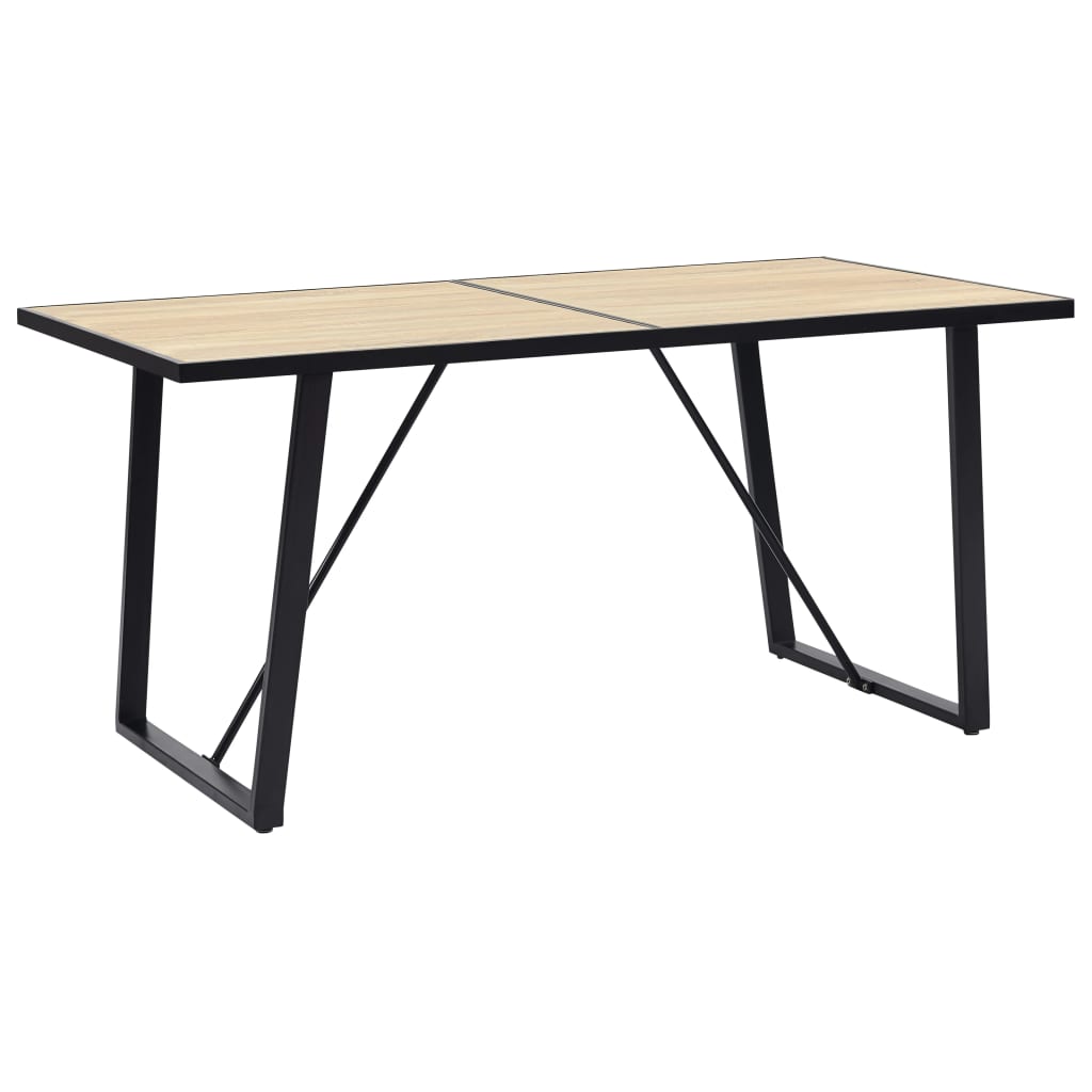 Esstisch Eichenfarbe 140x70x75 cm MDF