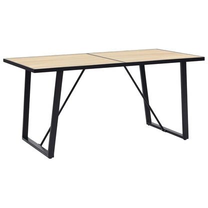 Esstisch Eichenfarbe 140x70x75 cm MDF