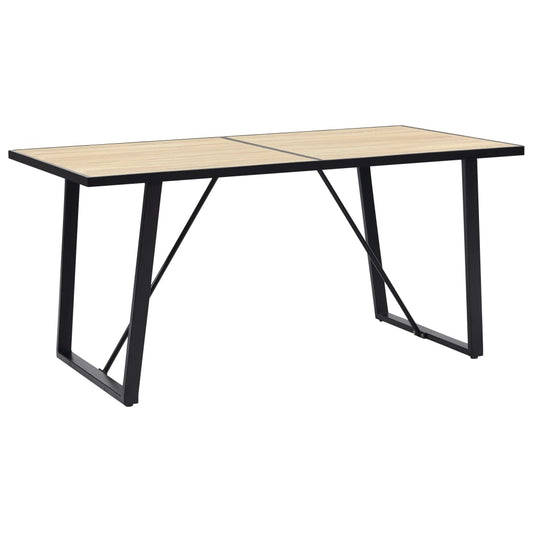 Esstisch Eichenfarbe 140x70x75 cm MDF