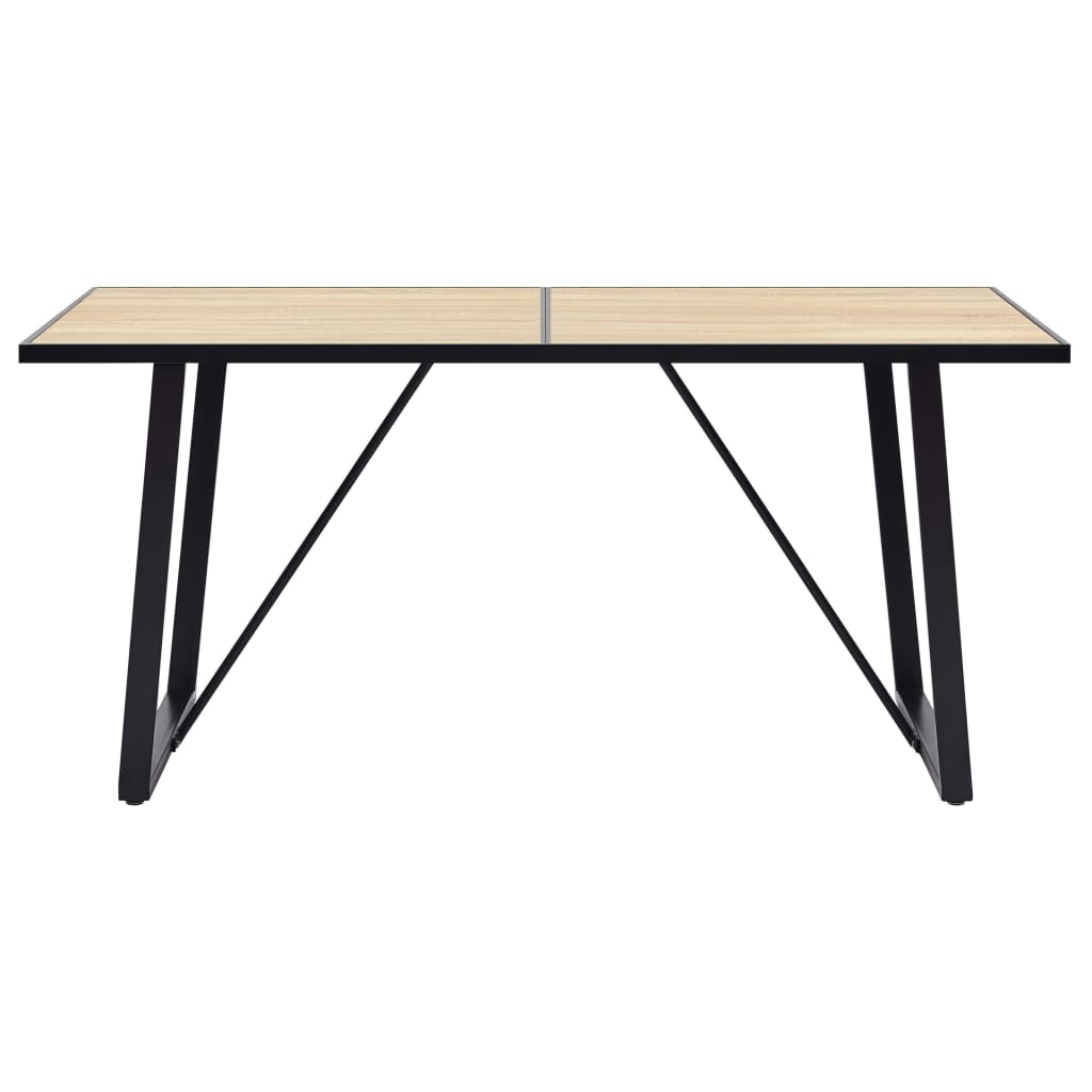 Esstisch Eichenfarbe 140x70x75 cm MDF