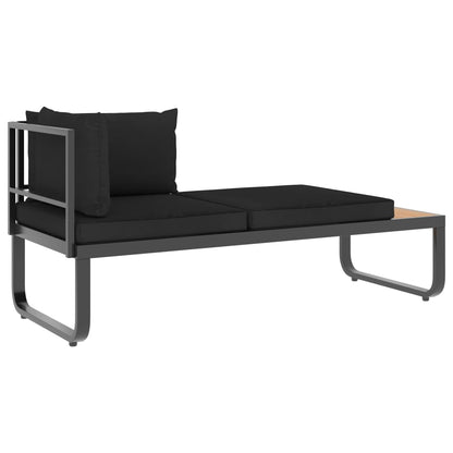 Garten-Ecksofa-Set "Boulevard" mit Auflagen Aluminium und WPC