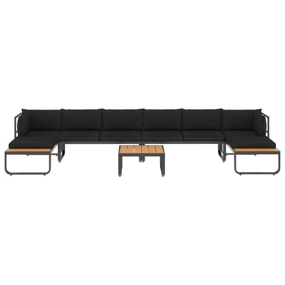 Garten-Ecksofa-Set "Emilia" mit Auflagen Aluminium und WPC
