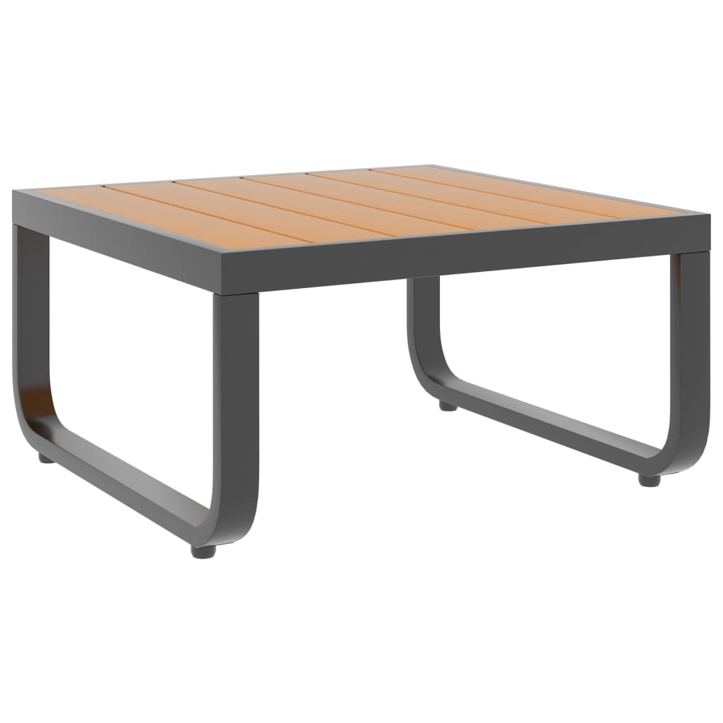 Garten-Ecksofa-Set "Emilia" mit Auflagen Aluminium und WPC