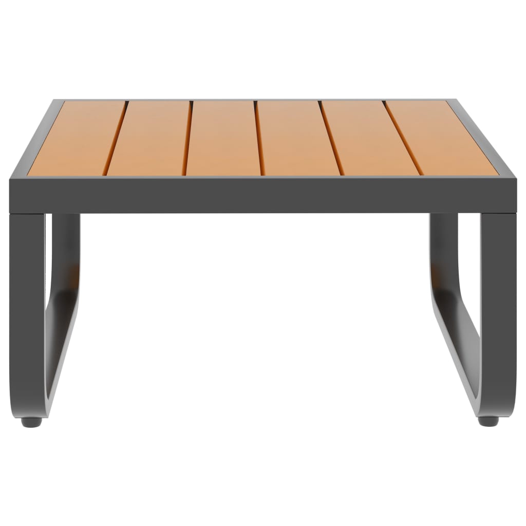 Garten-Ecksofa-Set "Emilia" mit Auflagen Aluminium und WPC