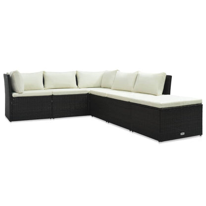 Garten-Lounge-Set "Arabella" mit Auflagen Poly Rattan Braun