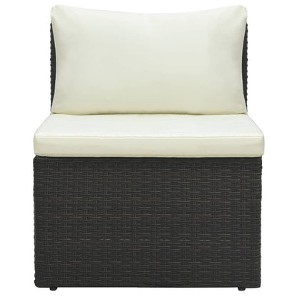 Garten-Lounge-Set "Arabella" mit Auflagen Poly Rattan Braun