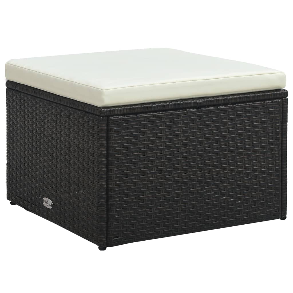 Garten-Lounge-Set "Arabella" mit Auflagen Poly Rattan Braun
