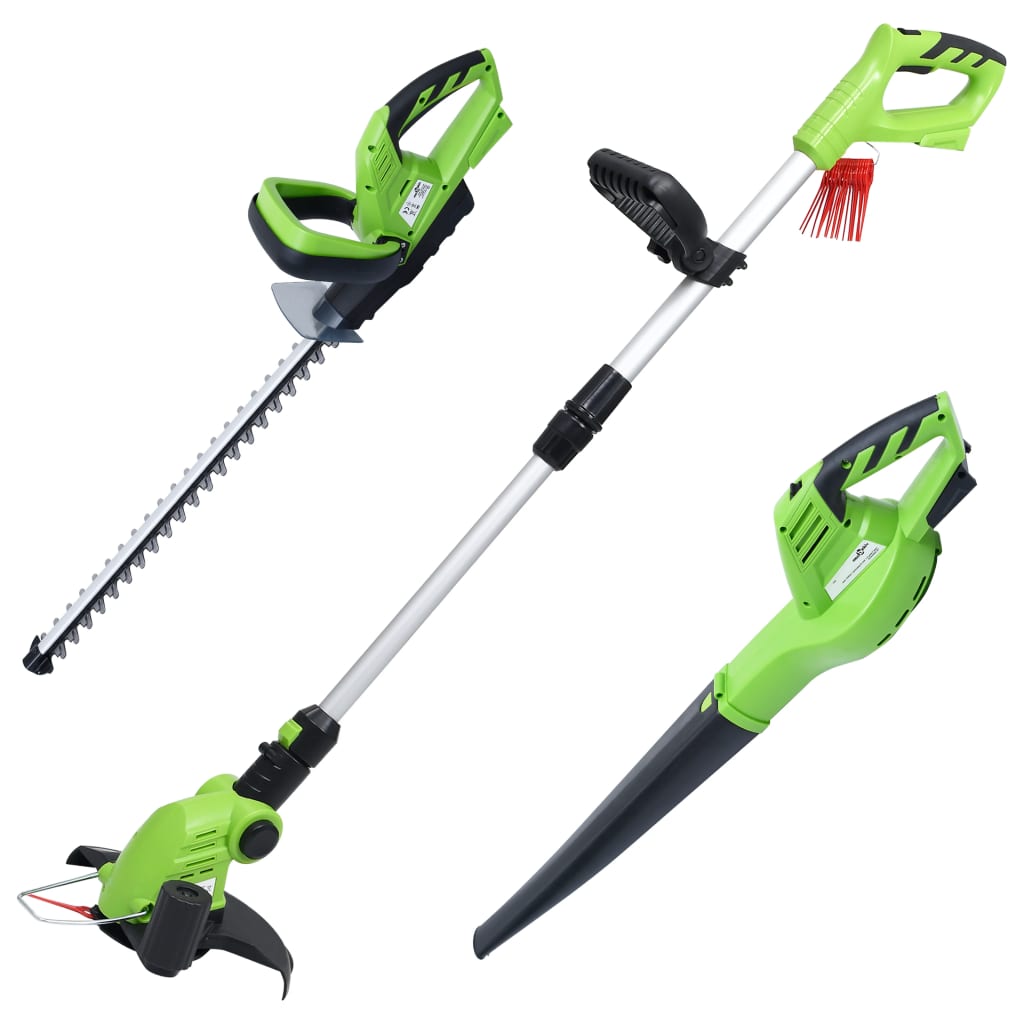 Akku-Rasenmäher mit Gartenpflege-Set