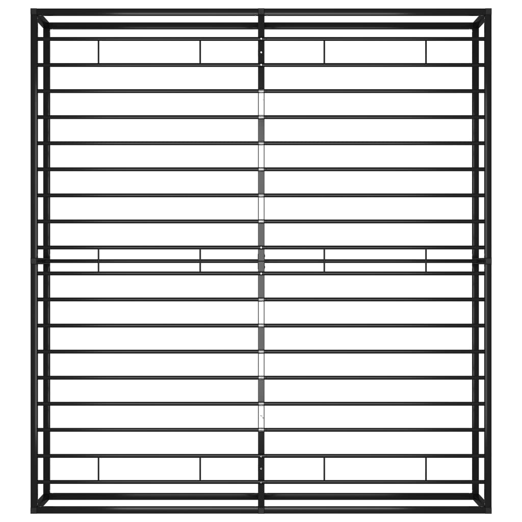 Bettgestell Schwarz Metall 180x200 cm