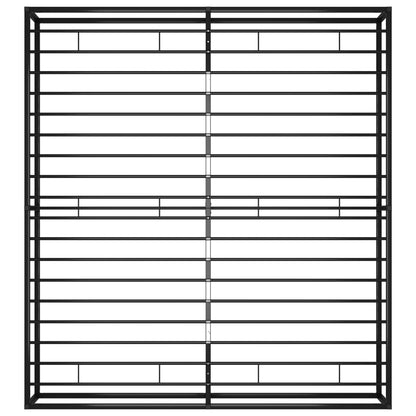 Bettgestell Schwarz Metall 200x200 cm