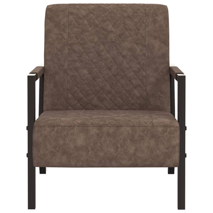 Sessel Dunkelbraun Kunstleder