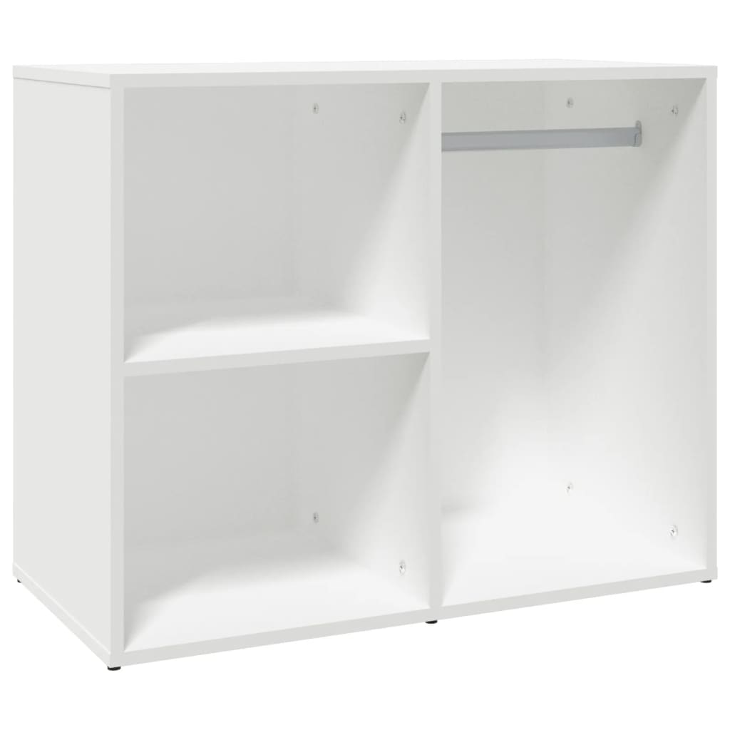 Kleiderschrank Weiß 80x40x65 cm Holzwerkstoff