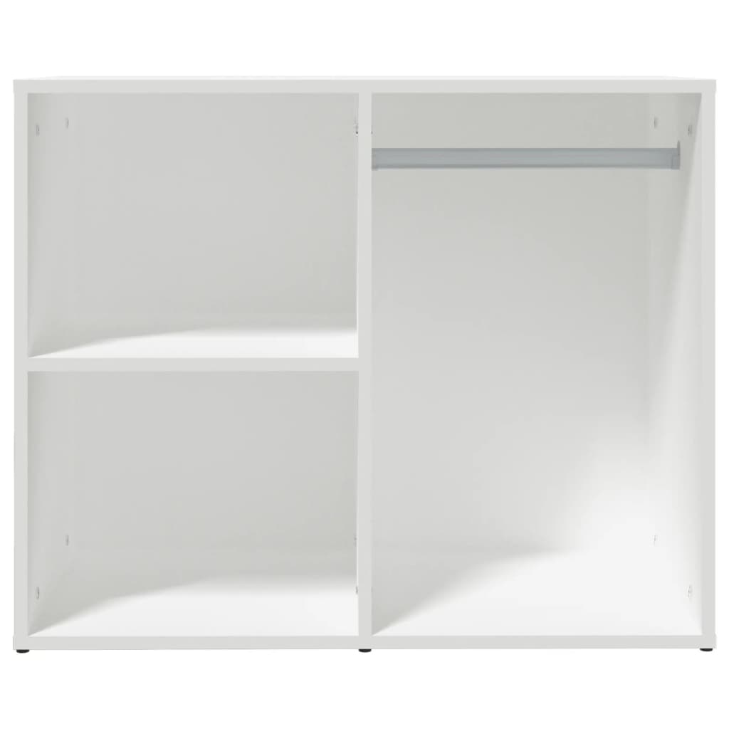 Kleiderschrank Weiß 80x40x65 cm Holzwerkstoff