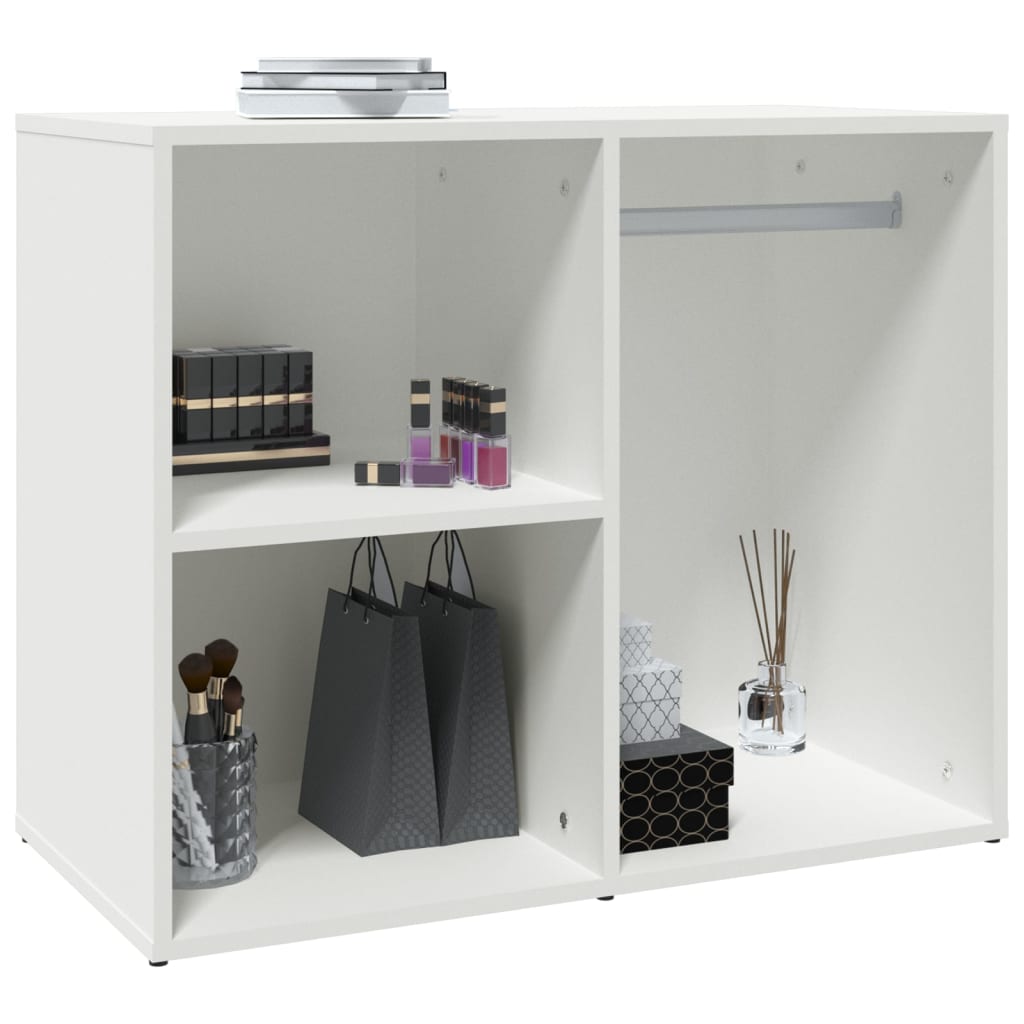 Kleiderschrank Weiß 80x40x65 cm Holzwerkstoff