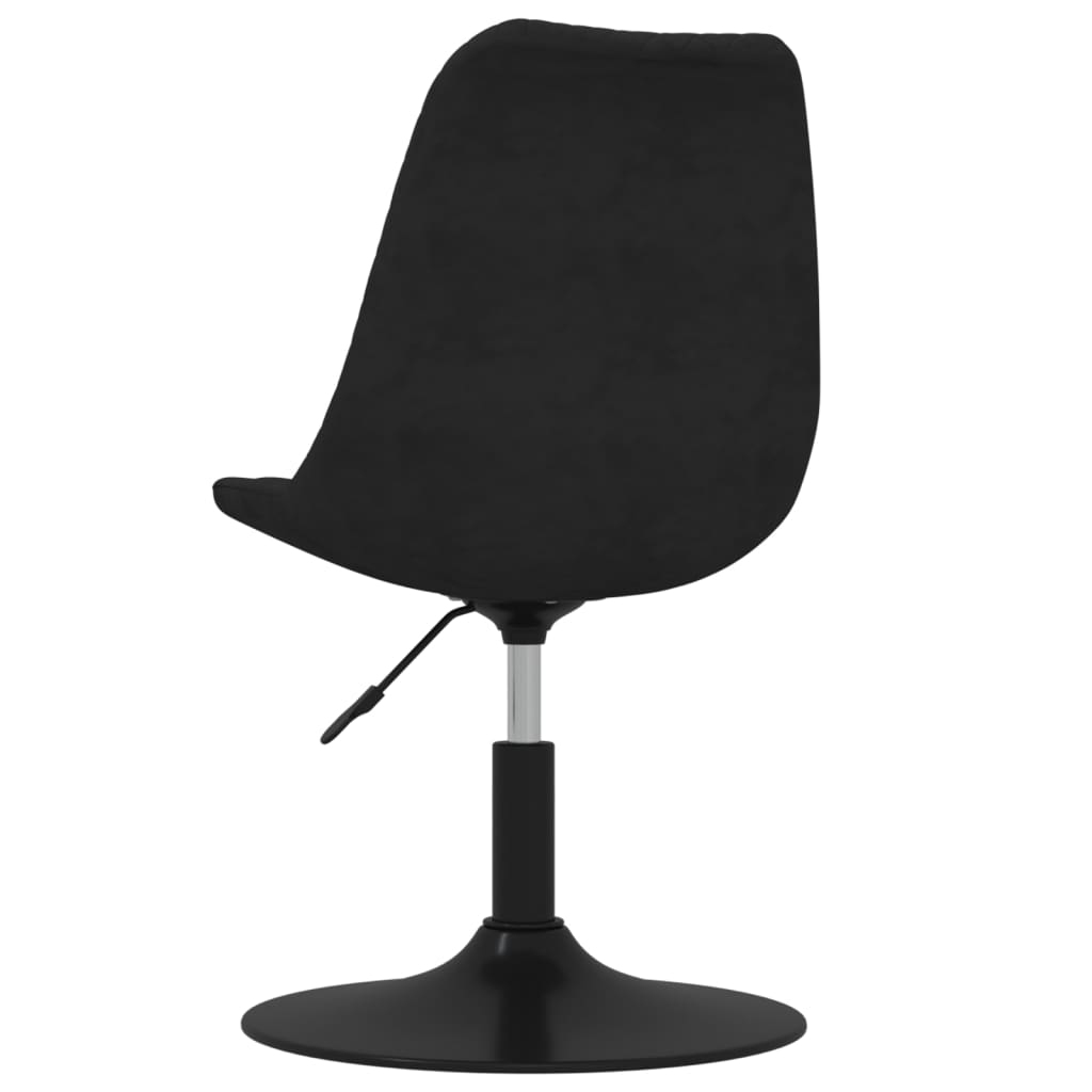 Esszimmerstühle 4 Stk. Drehbar Schwarz Samt