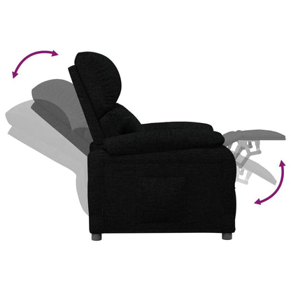 Relaxsessel Schwarz Stoff