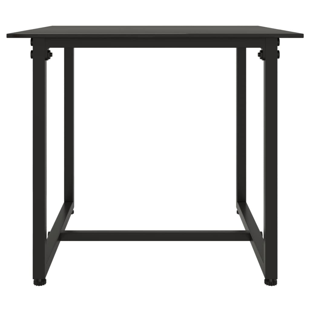 Garten-Lounge-Set "Eduardo" mit Kissen Schwarz Poly Rattan