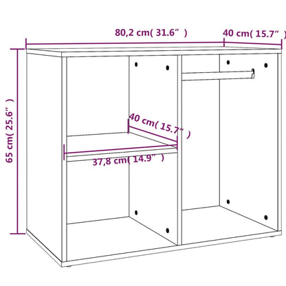 Kleiderschrank Grau Sonoma 80x40x65 cm Holzwerkstoff