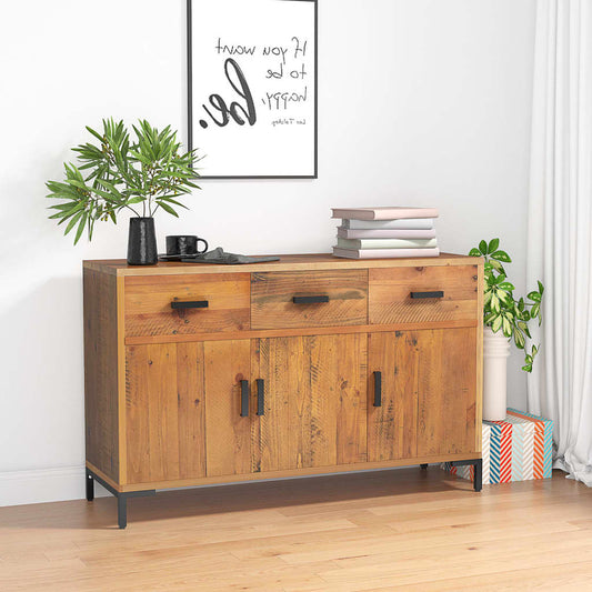 Sideboard Agnes in Braun aus Kiefer-Massivholz