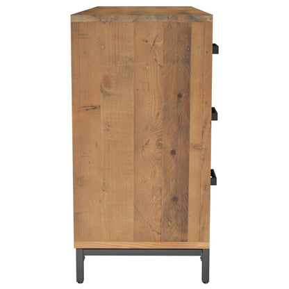 Sideboard Henriette Braun 110x35x70 cm Massivholz Kiefer