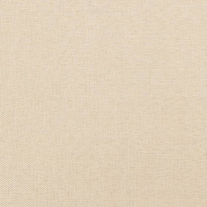 Boxspringbett Sandro inkl. Topper Cremefarben 140x200 cm Stoff