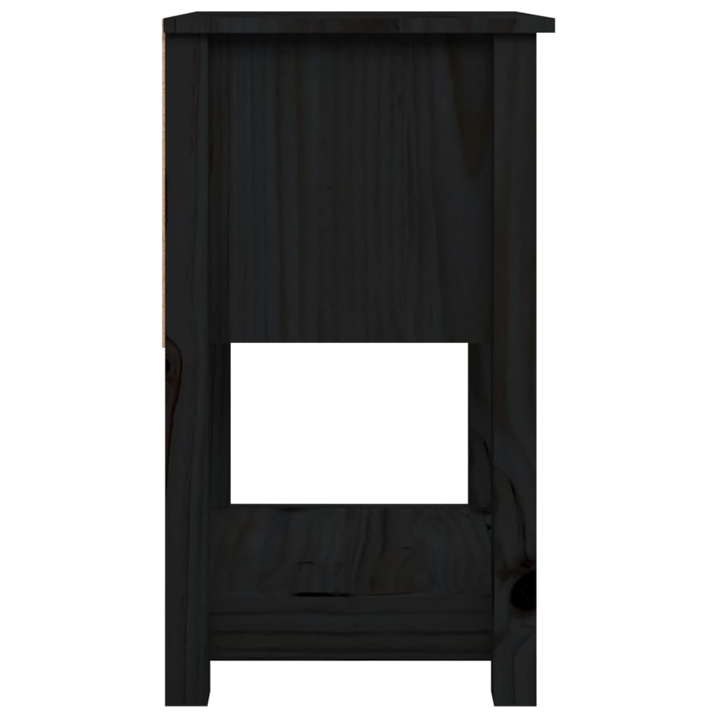 Nachttisch Schwarz 40x35x50 cm