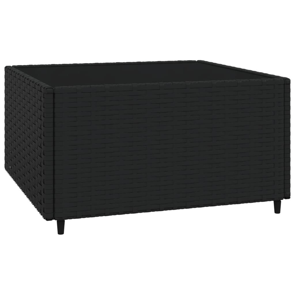 Garten-Lounge-Set "Elisabeth"  mit Kissen in Schwarz
