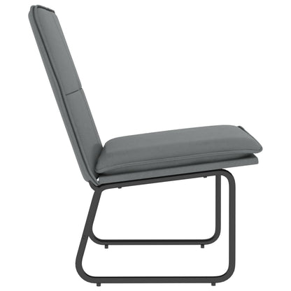 Loungesessel Grau 54x75x76 cm Kunstleder