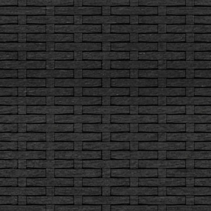 Gartensofa "Sonja" mit Kissen in Schwarz