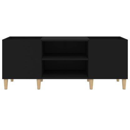 TV-Schrank Schwarz 121x38x48 cm Holzwerkstoff